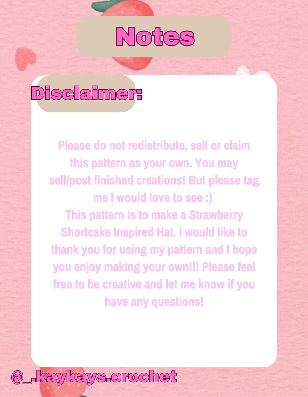 Crochet Pattern for Strawberry Shortcake Style Hat with Bow