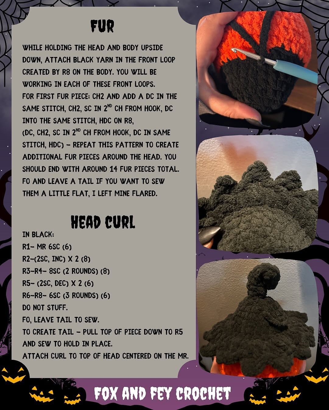 Crochet Pattern: Spooky Bat Pumpkin for Halloween Decor