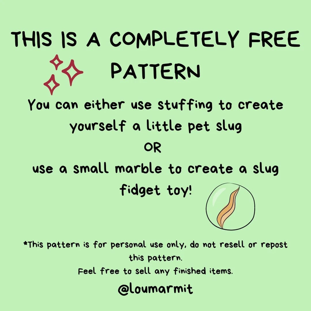 Crochet Slug Pocket Pal Pattern for Beginners - Free and Easy!