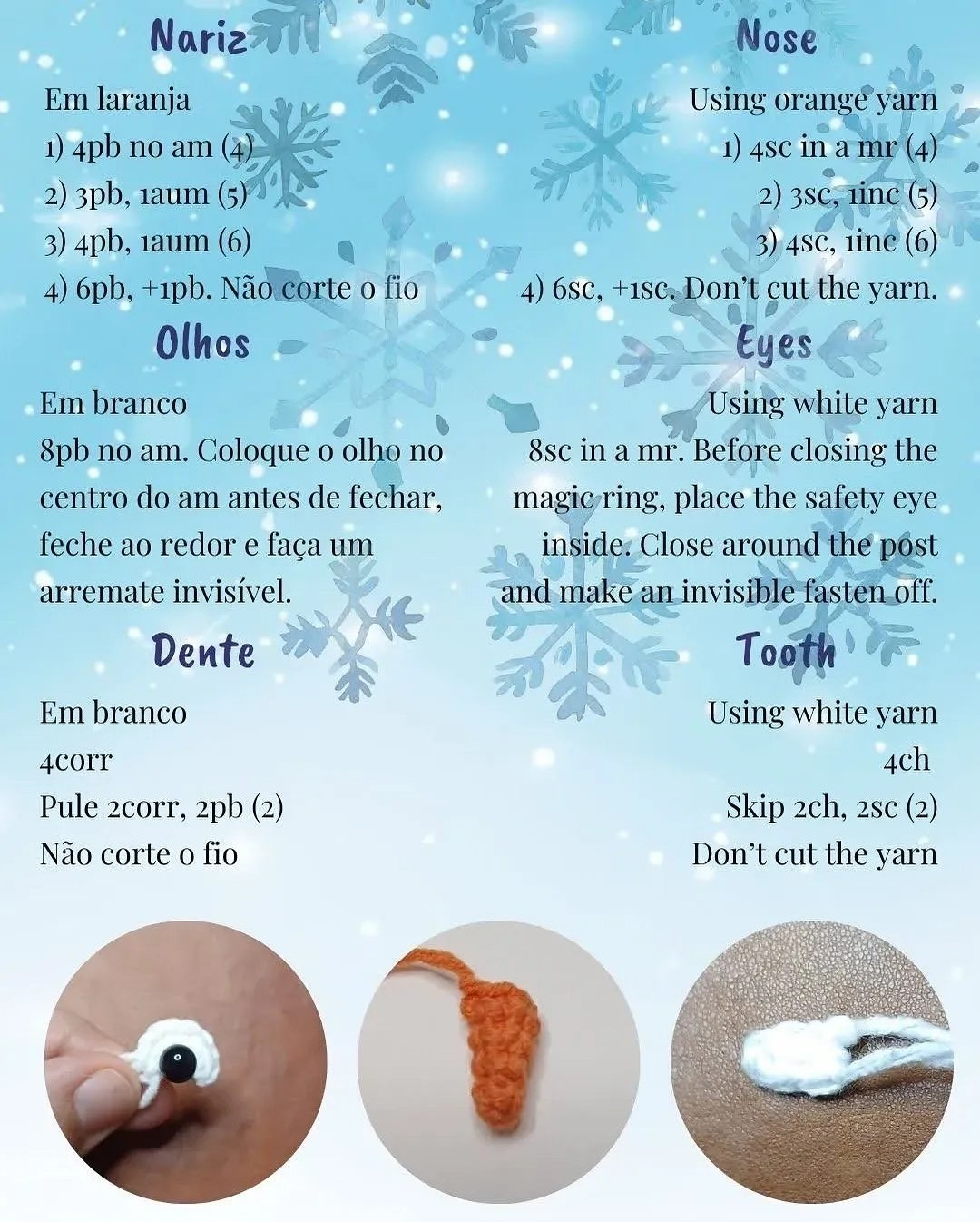 Crochet Snowman Amigurumi Pattern for Winter Fun