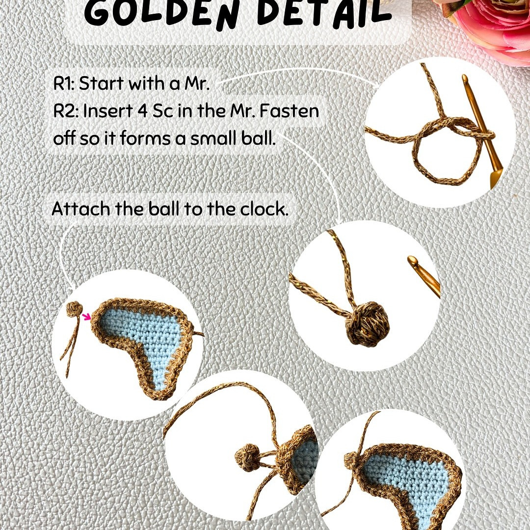 Crochet Surreal Clock Pattern Inspired by Salvador Dali's Melting Clocks