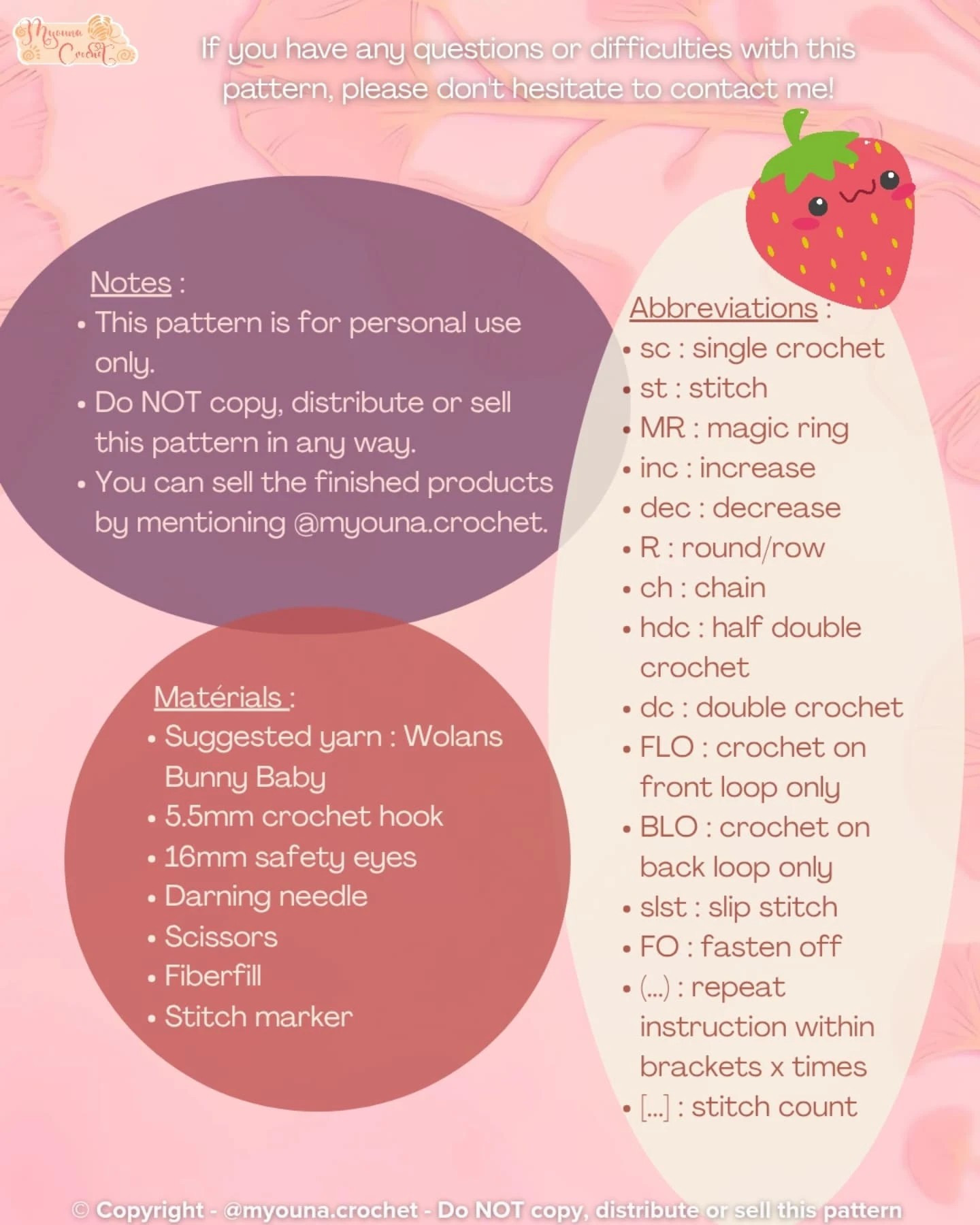 Crochet Sweet Strawberry Pie with Step-by-Step Free Pattern Guide