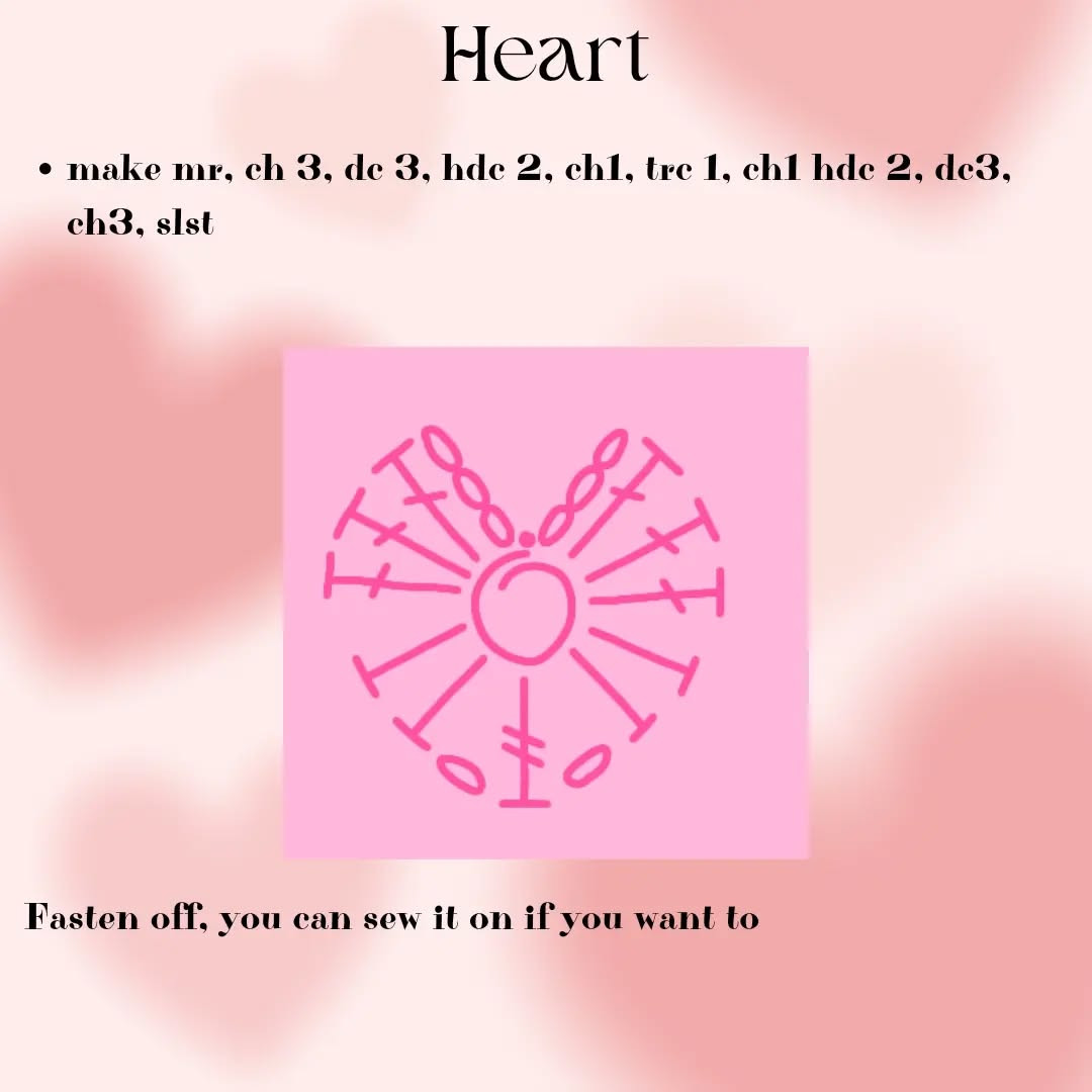 Crochet Teddy Bears with Heart Pattern for Beginners