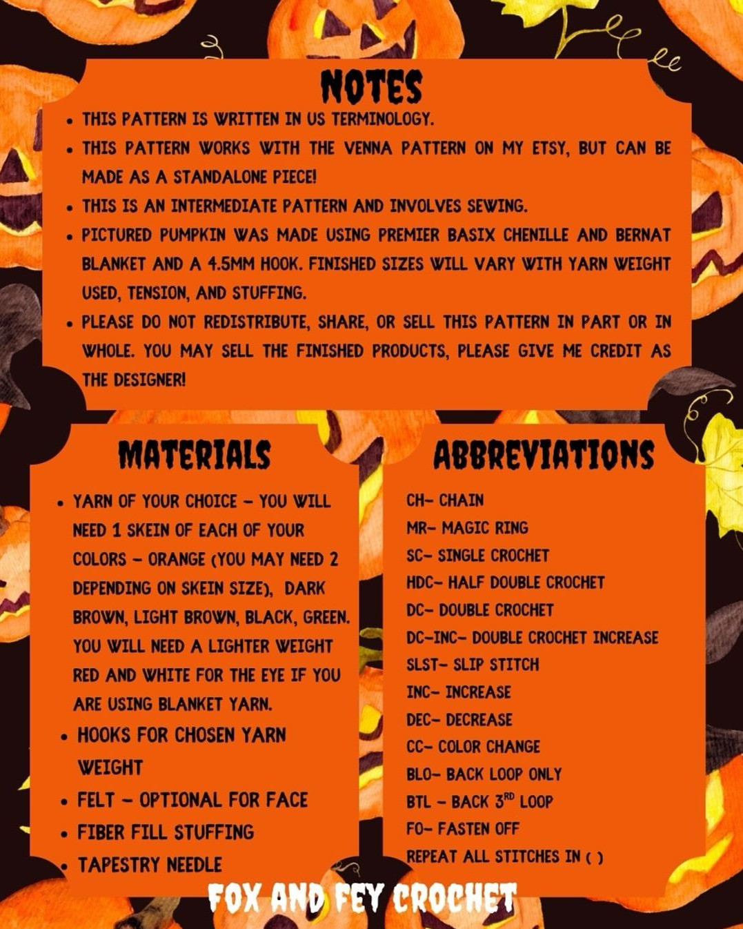 Crochet This Spooky Pumpkin Tree for Halloween Fun!