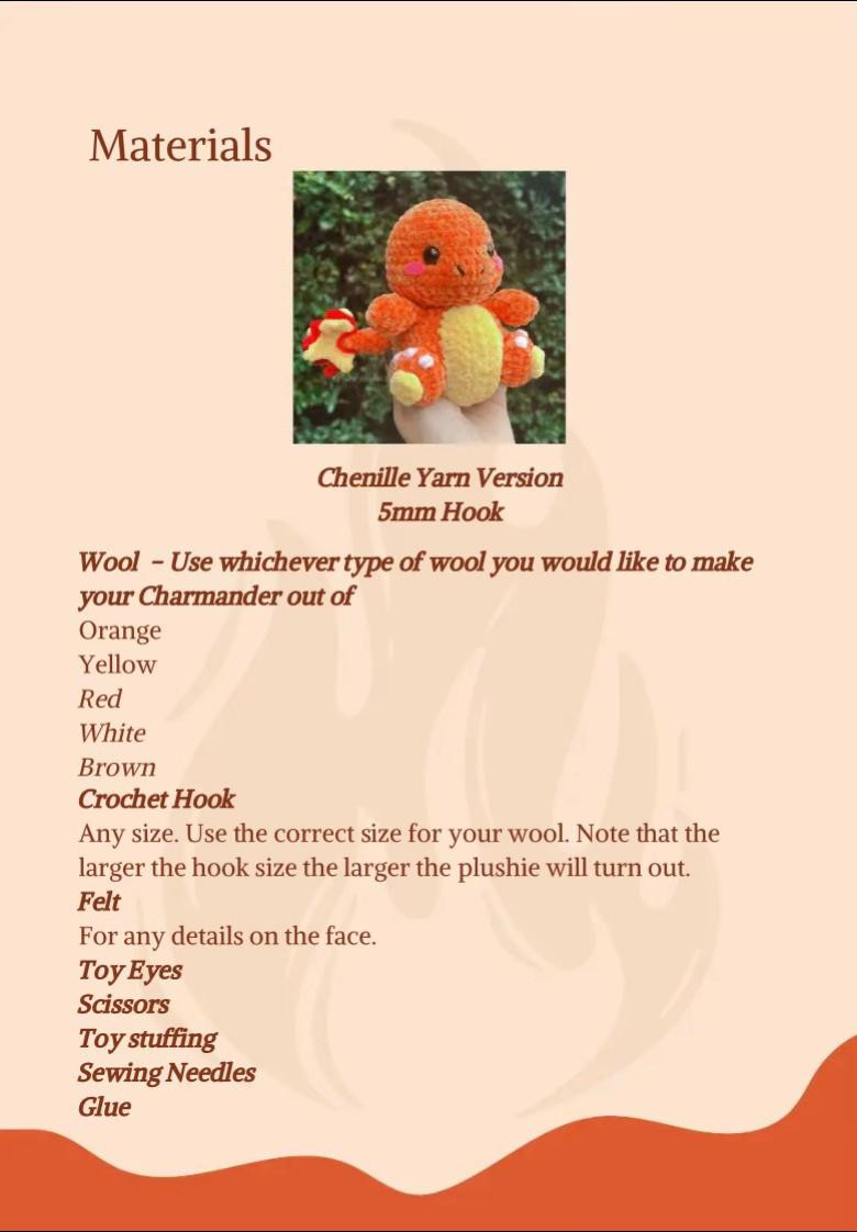 Crochet Your Own Adorable Charmander with This Free Pattern