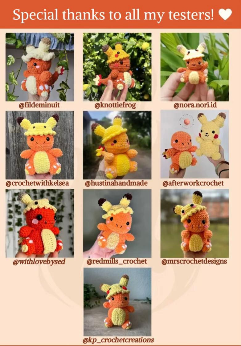 Crochet Your Own Adorable Charmander with This Free Pattern