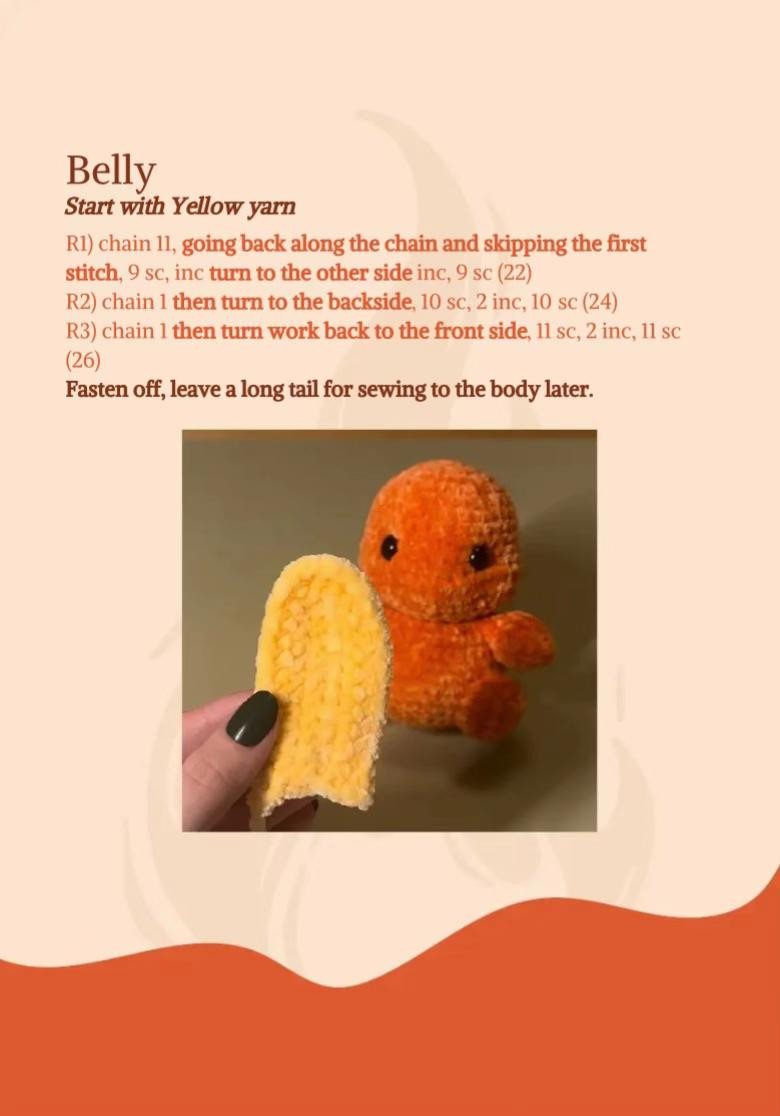Crochet Your Own Adorable Charmander with This Free Pattern