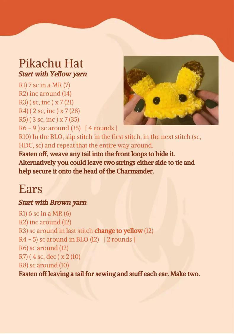 Crochet Your Own Adorable Charmander with This Free Pattern