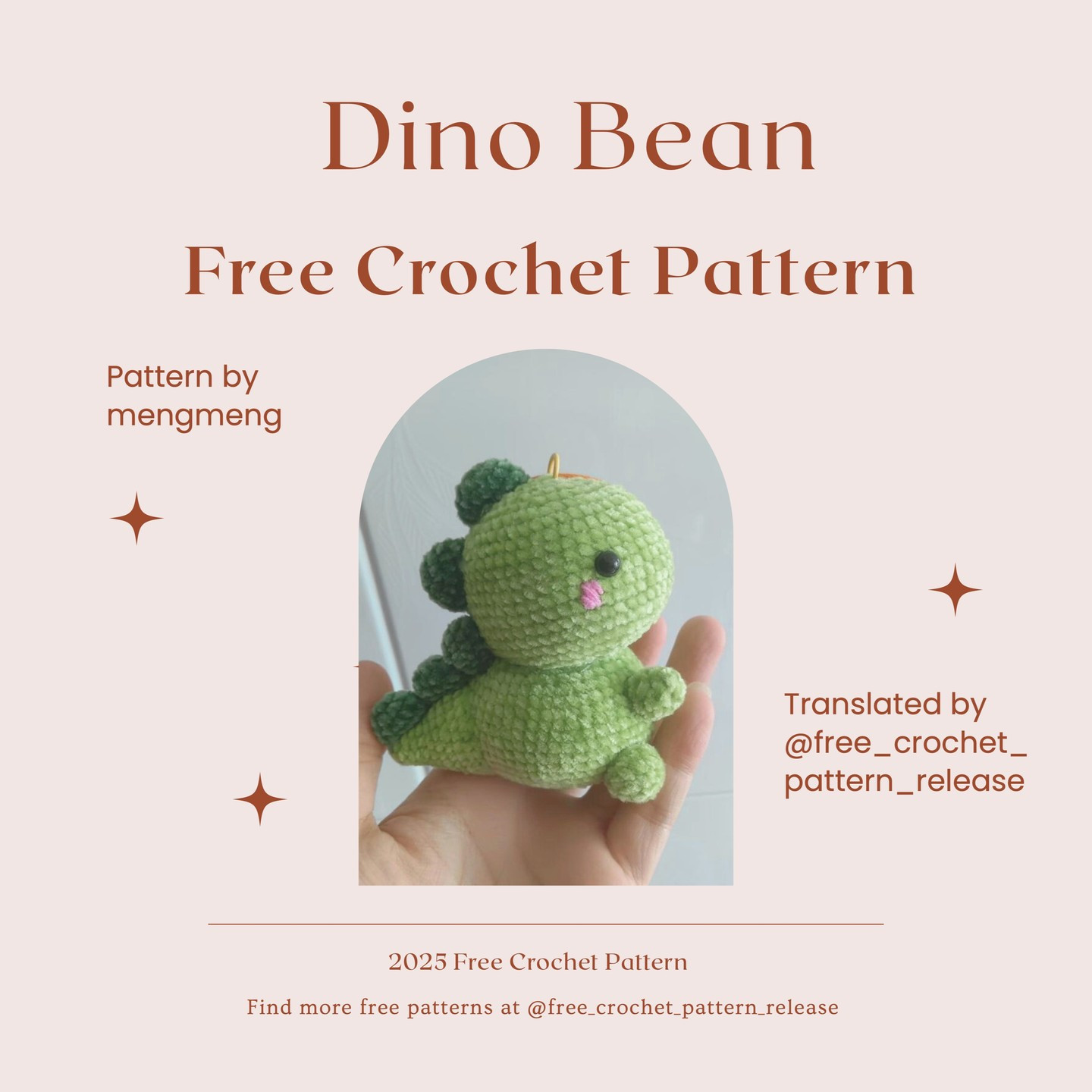 Crochet Your Own Adorable Dino Bean Plushie with Free Pattern
