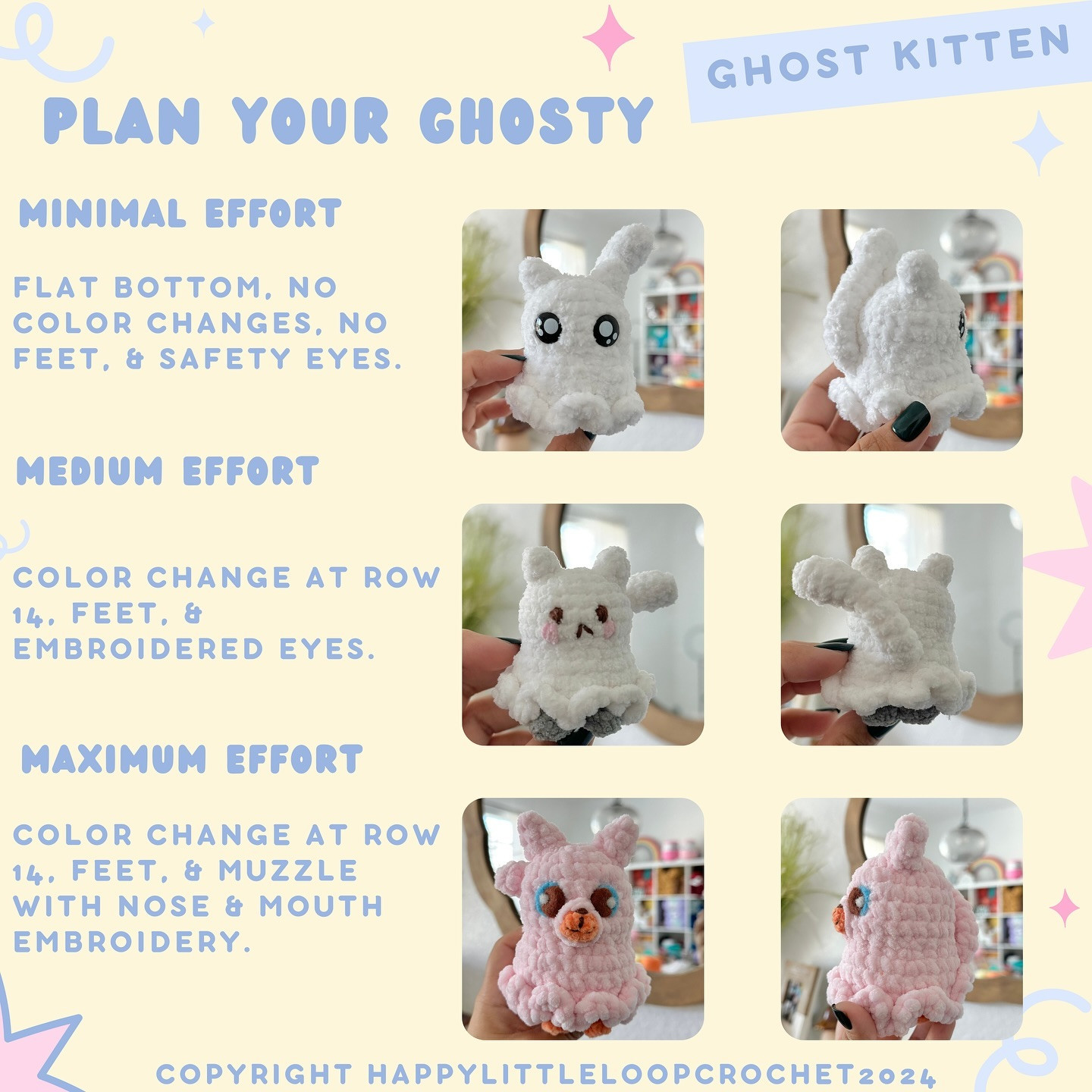 Crochet Your Own Adorable Ghost Kitten with This Free Pattern