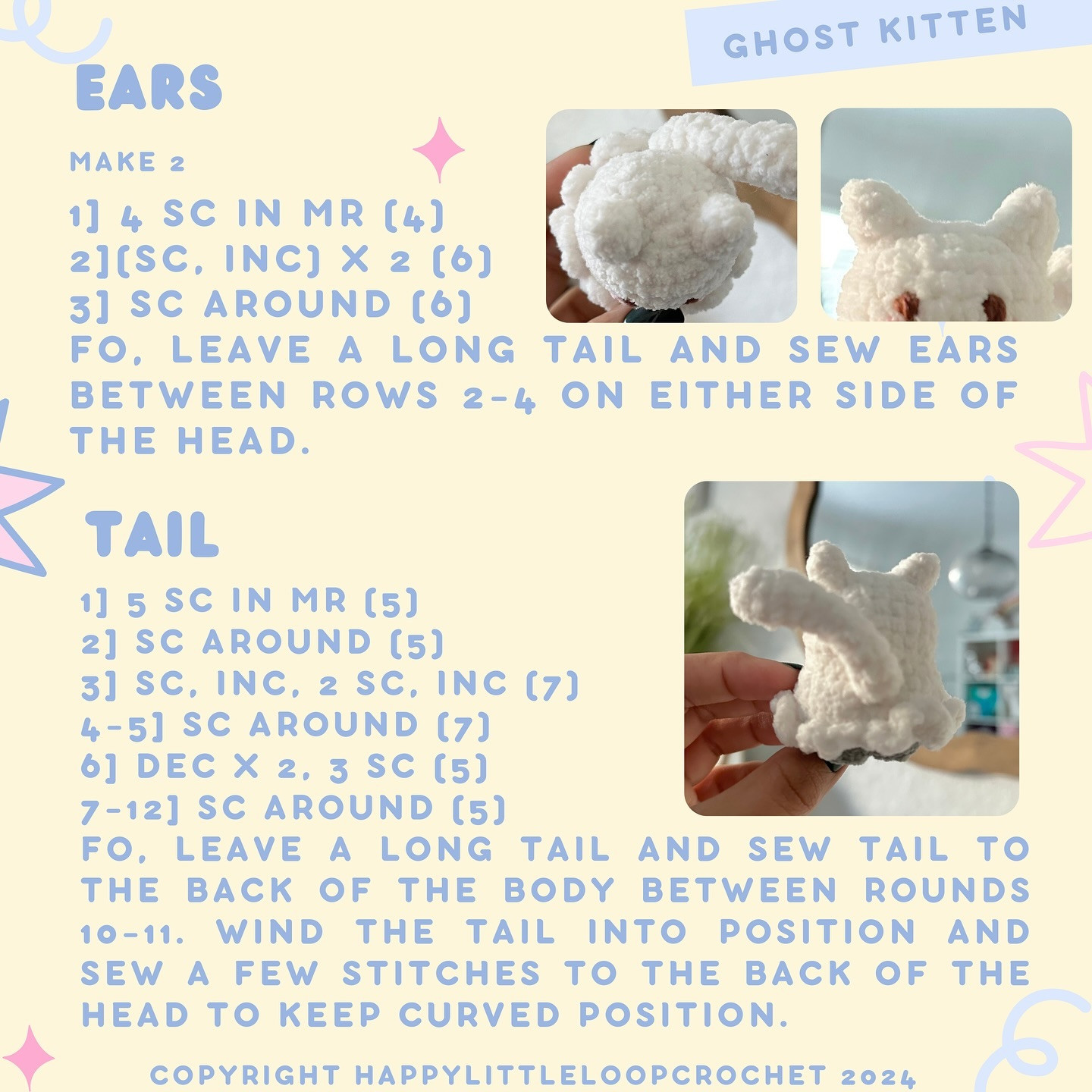 Crochet Your Own Adorable Ghost Kitten with This Free Pattern