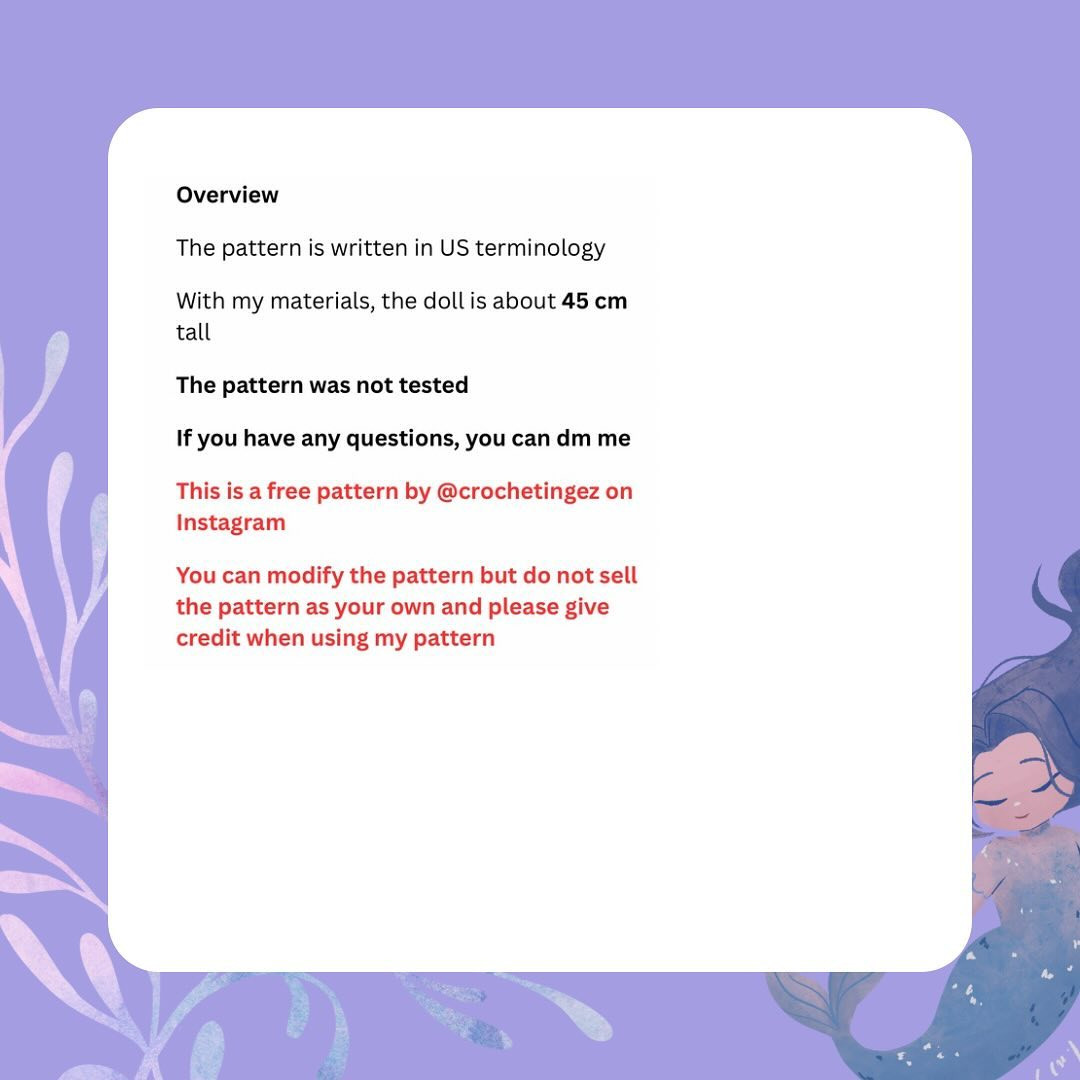 Crochet Your Own Adorable Mermaid Doll with Free Pattern