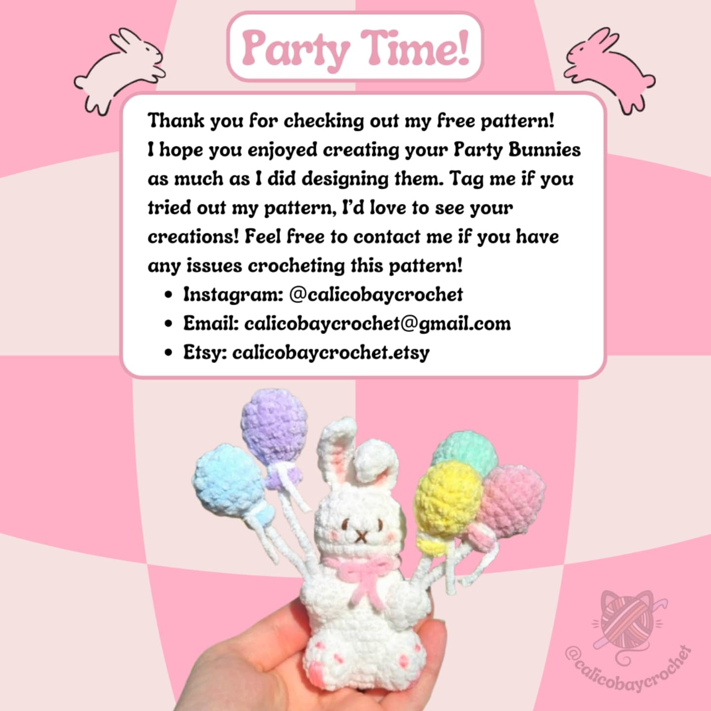 Crochet Your Own Adorable Party Bunny with Balloons