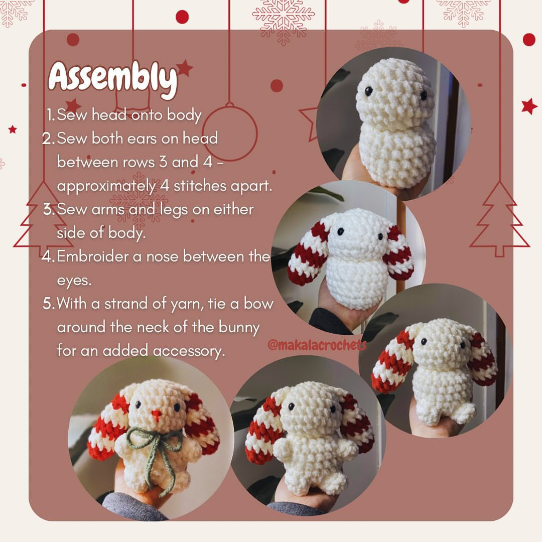 Crochet Your Own Adorable Peppermint Bunny with This Free Pattern