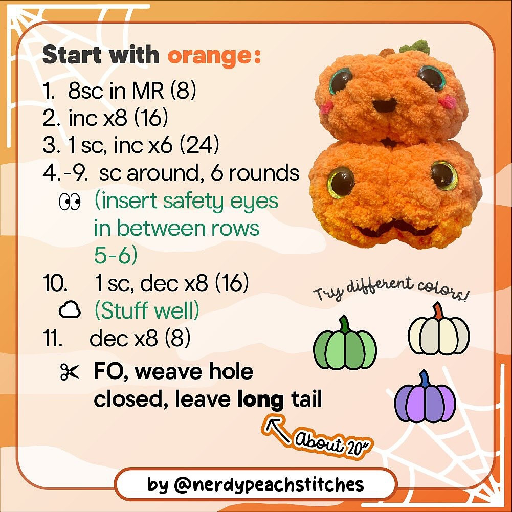 Crochet Your Own Adorable Pumpkin Pal This Halloween