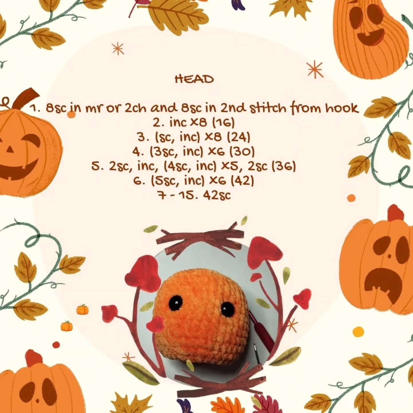 Crochet Your Own Adorable Pumpkinman with Free Pattern