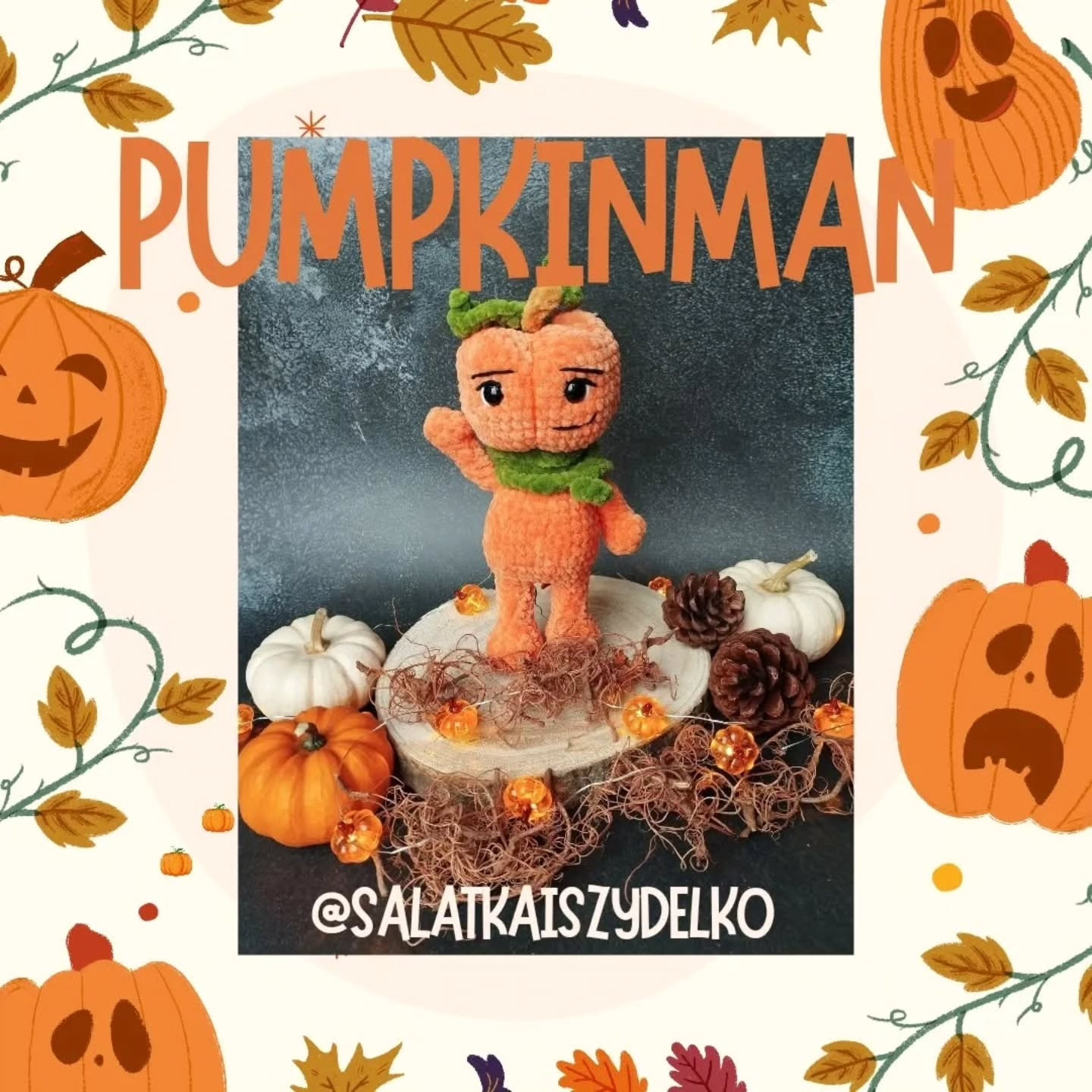 Crochet Your Own Adorable Pumpkinman with Free Pattern