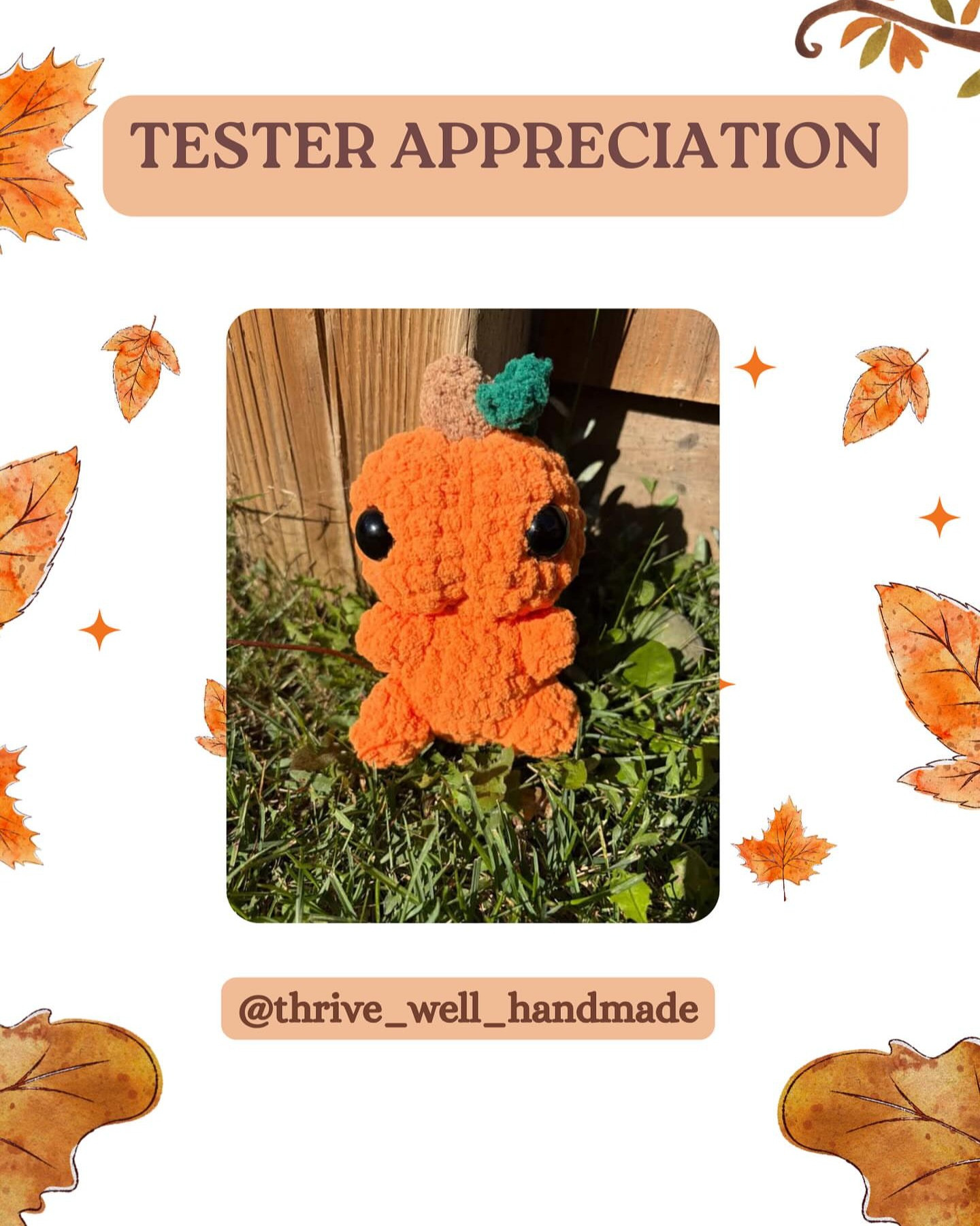 Crochet Your Own Andrew the Adorable Baby Pumpkin Plush