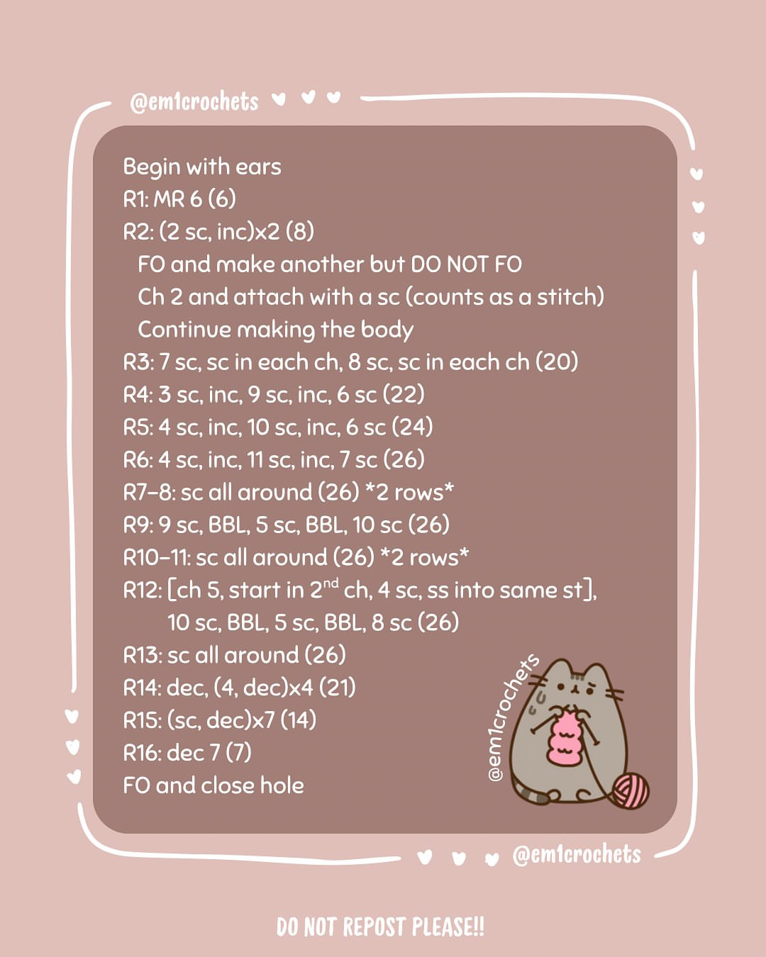 Crochet Your Own Cute Baby Pusheen with This Free Pattern