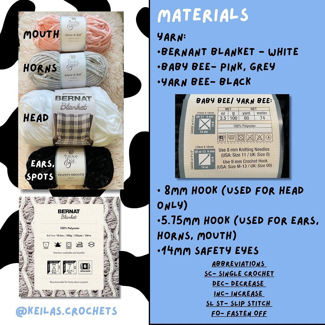 Crochet Your Own Cute Cow with This Free Pattern