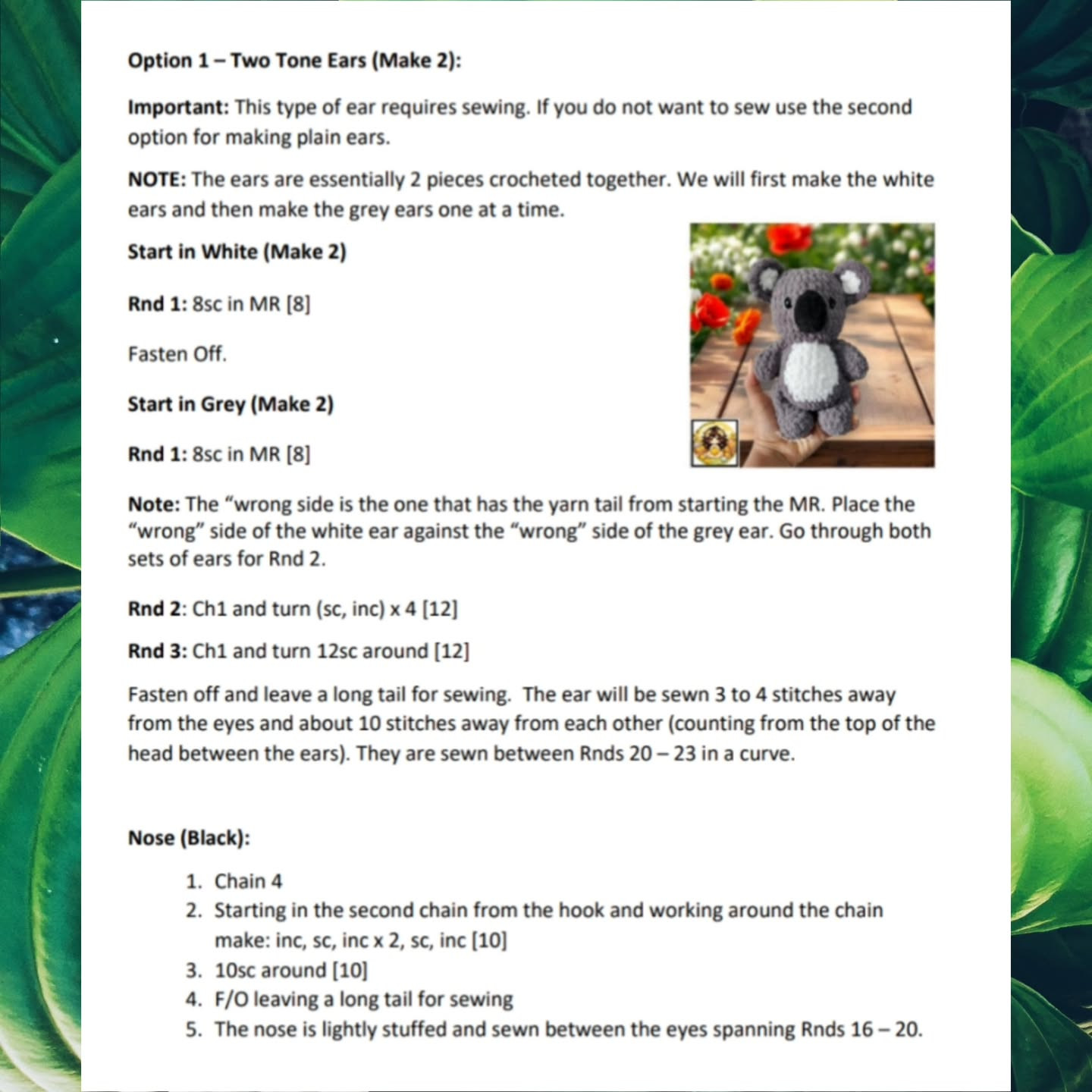 Crochet Your Own Cute Koala with This Easy Pattern