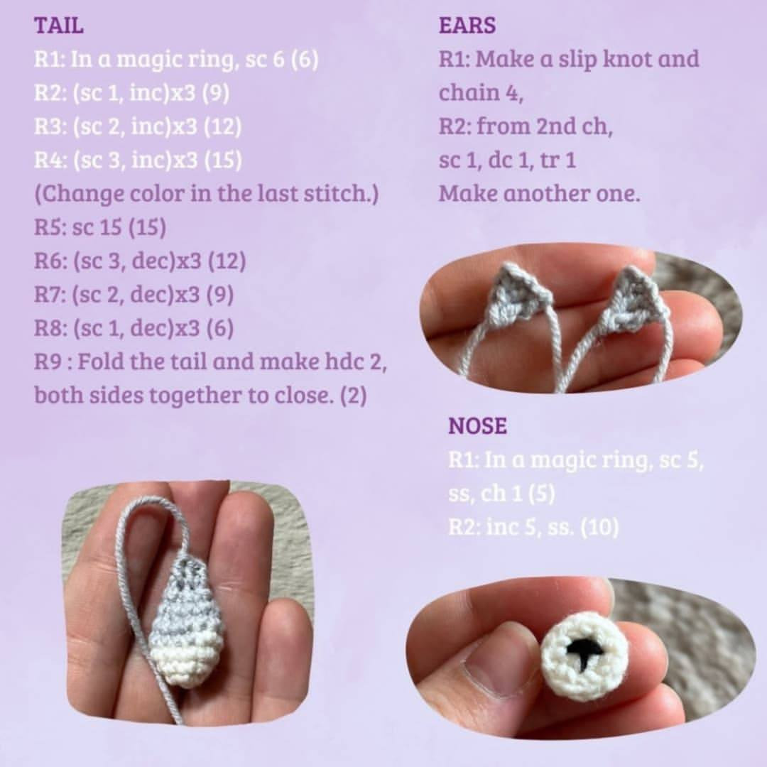 Crochet Your Own Cute Little Husky Amigurumi Pattern