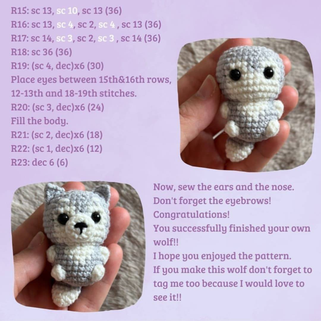 Crochet Your Own Cute Little Husky Amigurumi Pattern