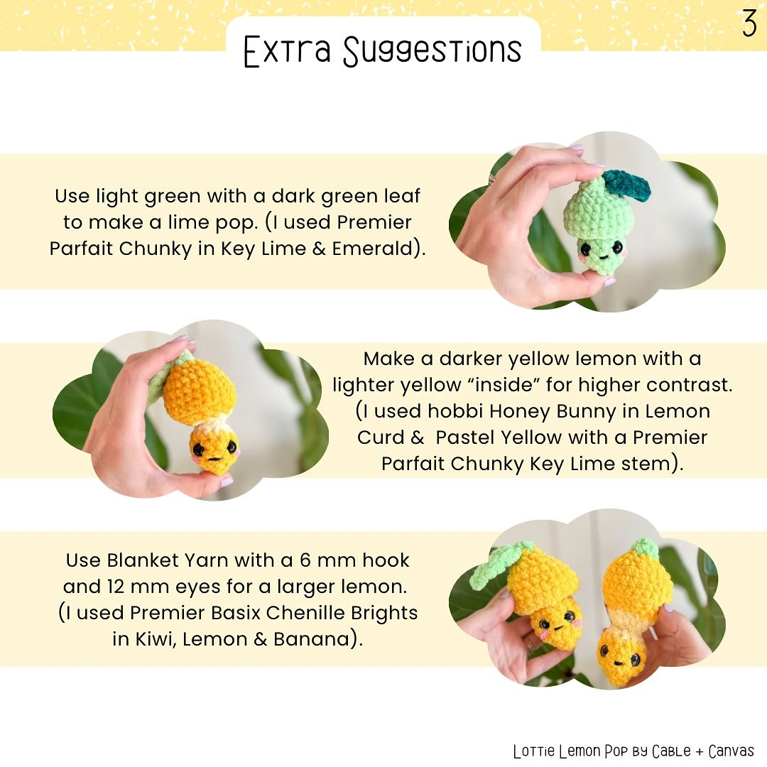 Crochet Your Own Cute Little Lemon Amigurumi Pattern