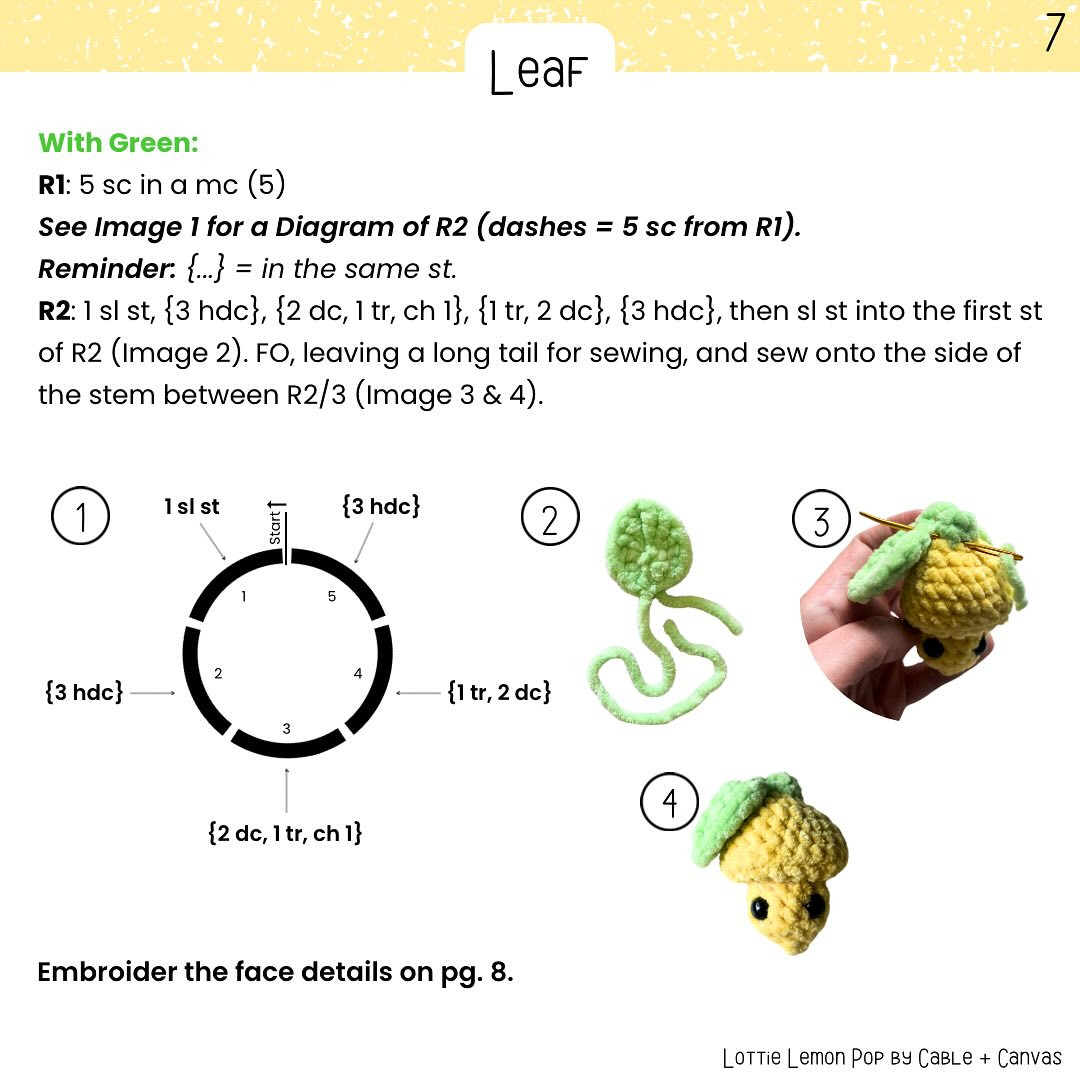 Crochet Your Own Cute Little Lemon Amigurumi Pattern
