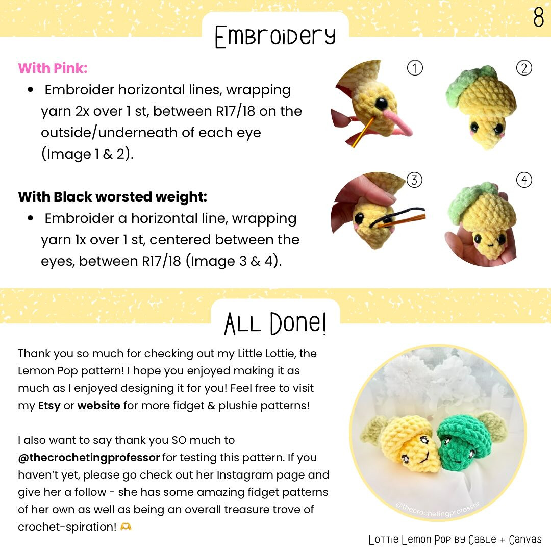 Crochet Your Own Cute Little Lemon Amigurumi Pattern