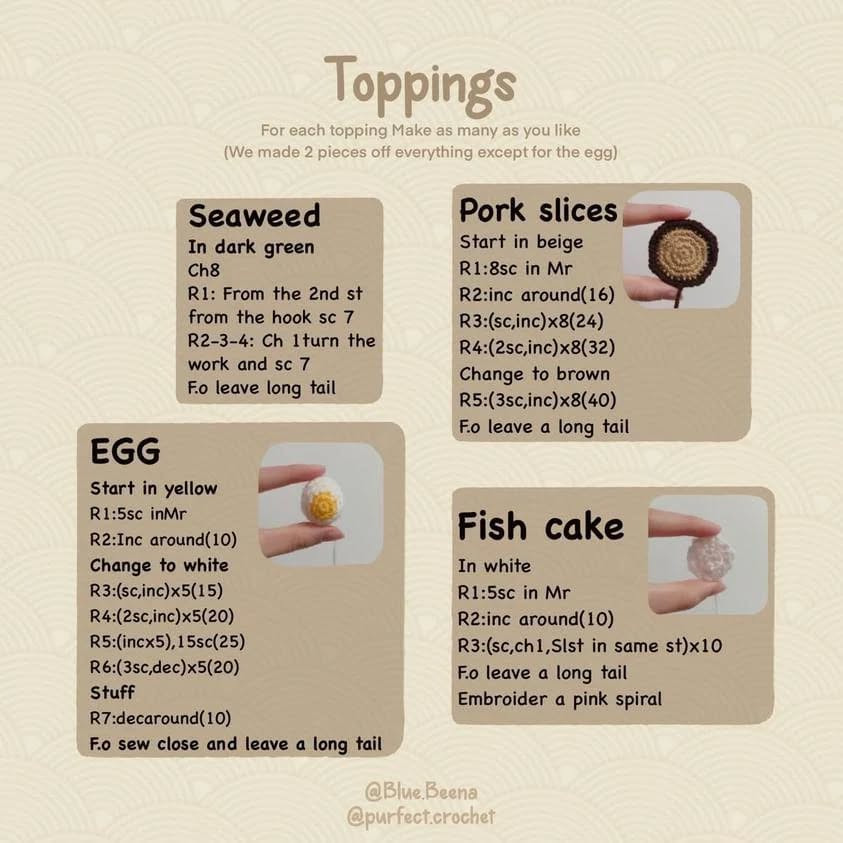 Crochet Your Own Cute Ramen Bowl with Free Pattern