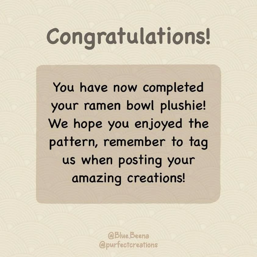 Crochet Your Own Cute Ramen Bowl with Free Pattern