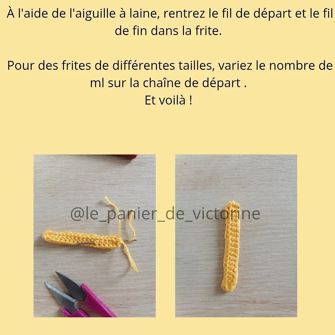 Crochet Your Own French Fries with This Free Pattern