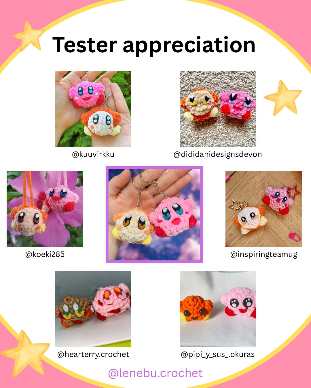 Crochet Your Own Kirby and Waddle Dee Keychains Today!