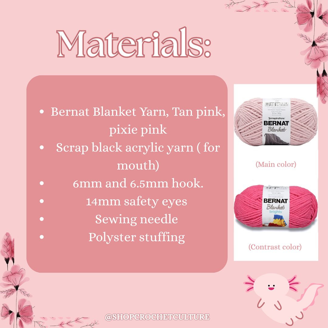 Crochet Your Own Meera the Axolotl with Free Pattern