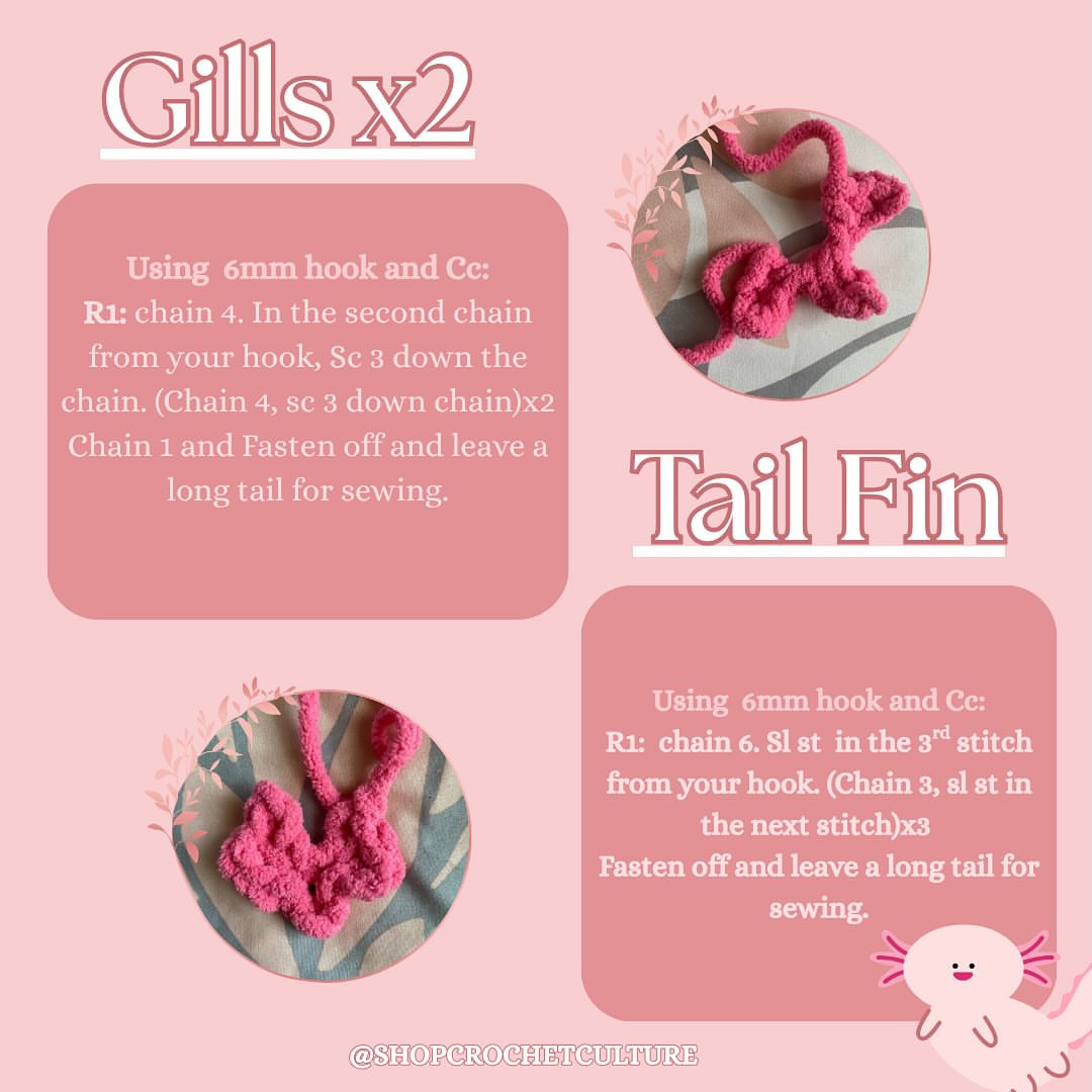 Crochet Your Own Meera the Axolotl with Free Pattern