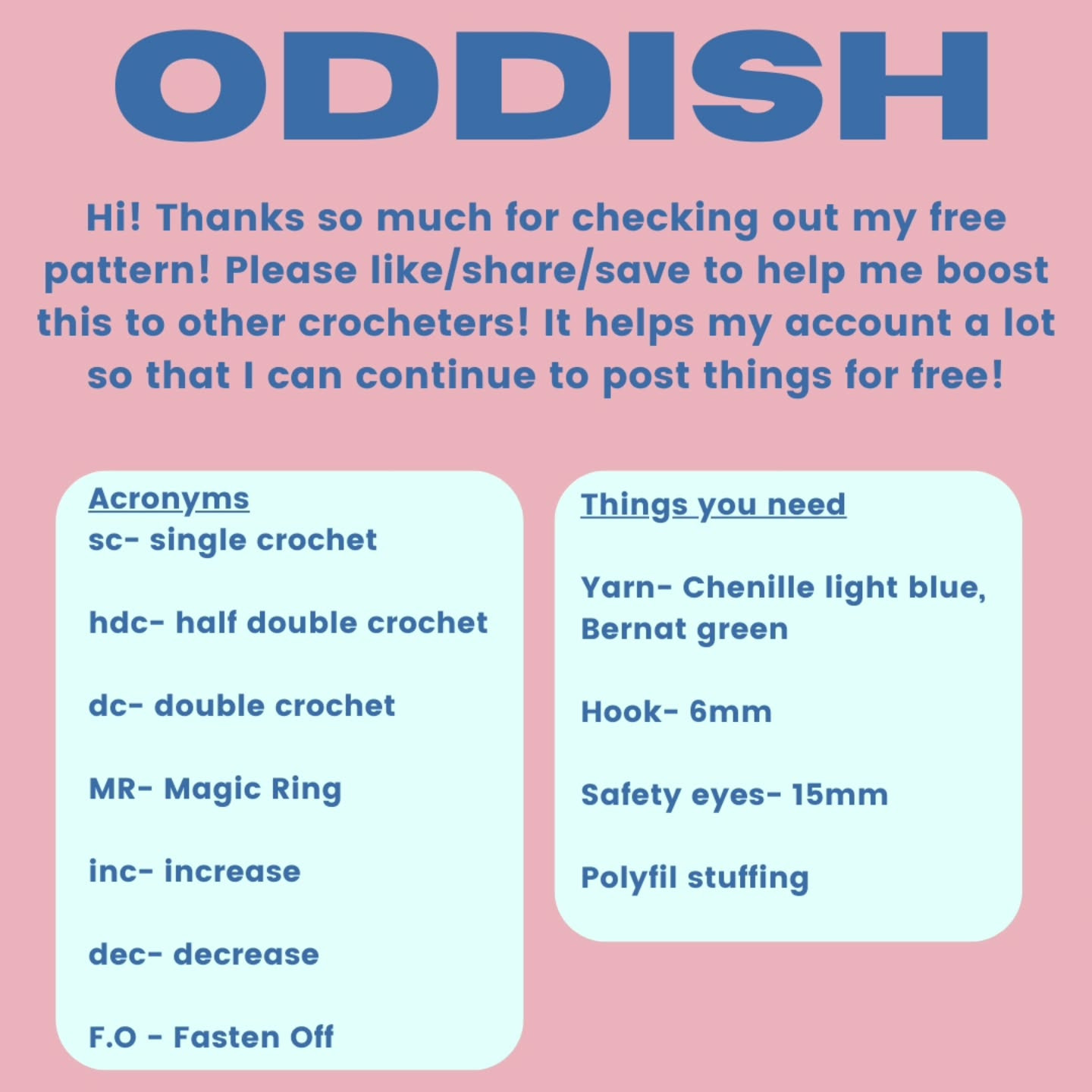 Crochet Your Own Oddish with This Free Pattern Guide