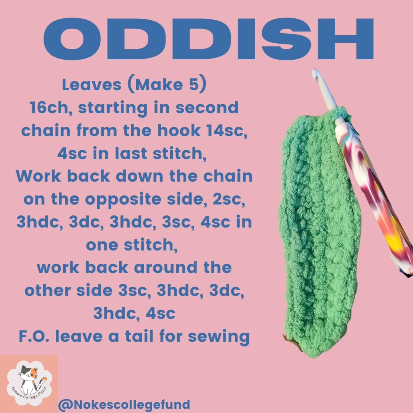 Crochet Your Own Oddish with This Free Pattern Guide