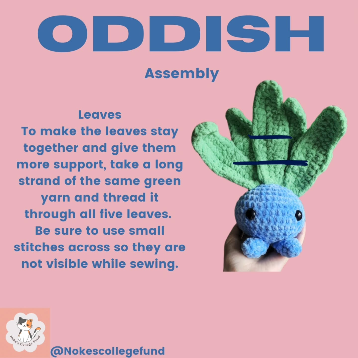 Crochet Your Own Oddish with This Free Pattern Guide