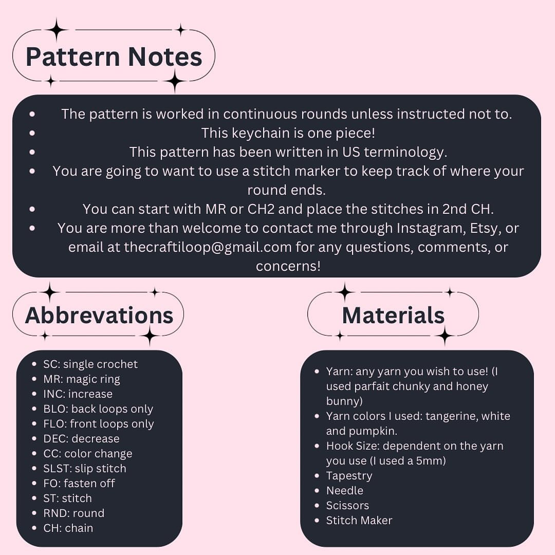 Crochet Your Own Orange Keychain with Free Pattern