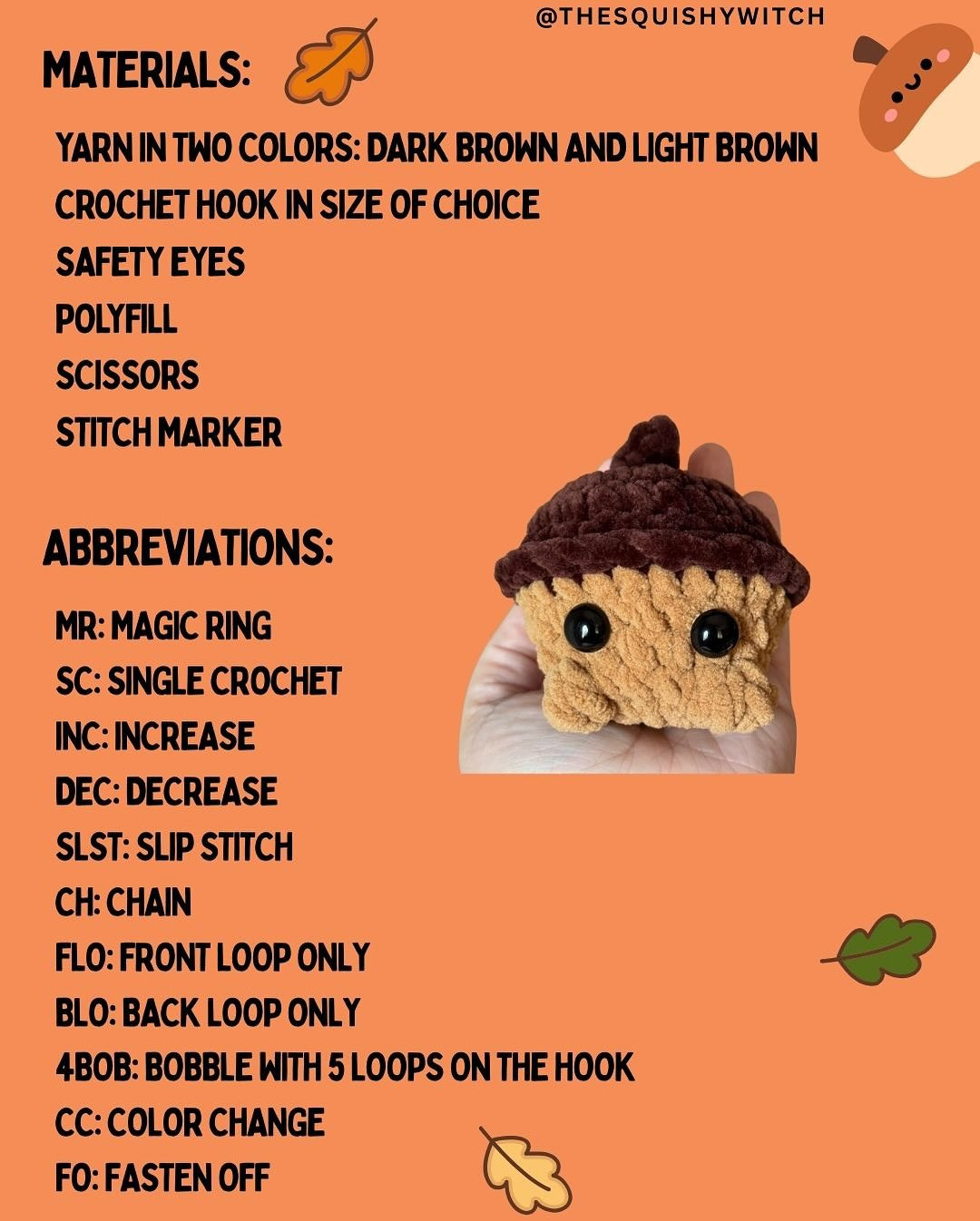 Crochet Your Own Peanut the Baby Acorn with This Free Pattern