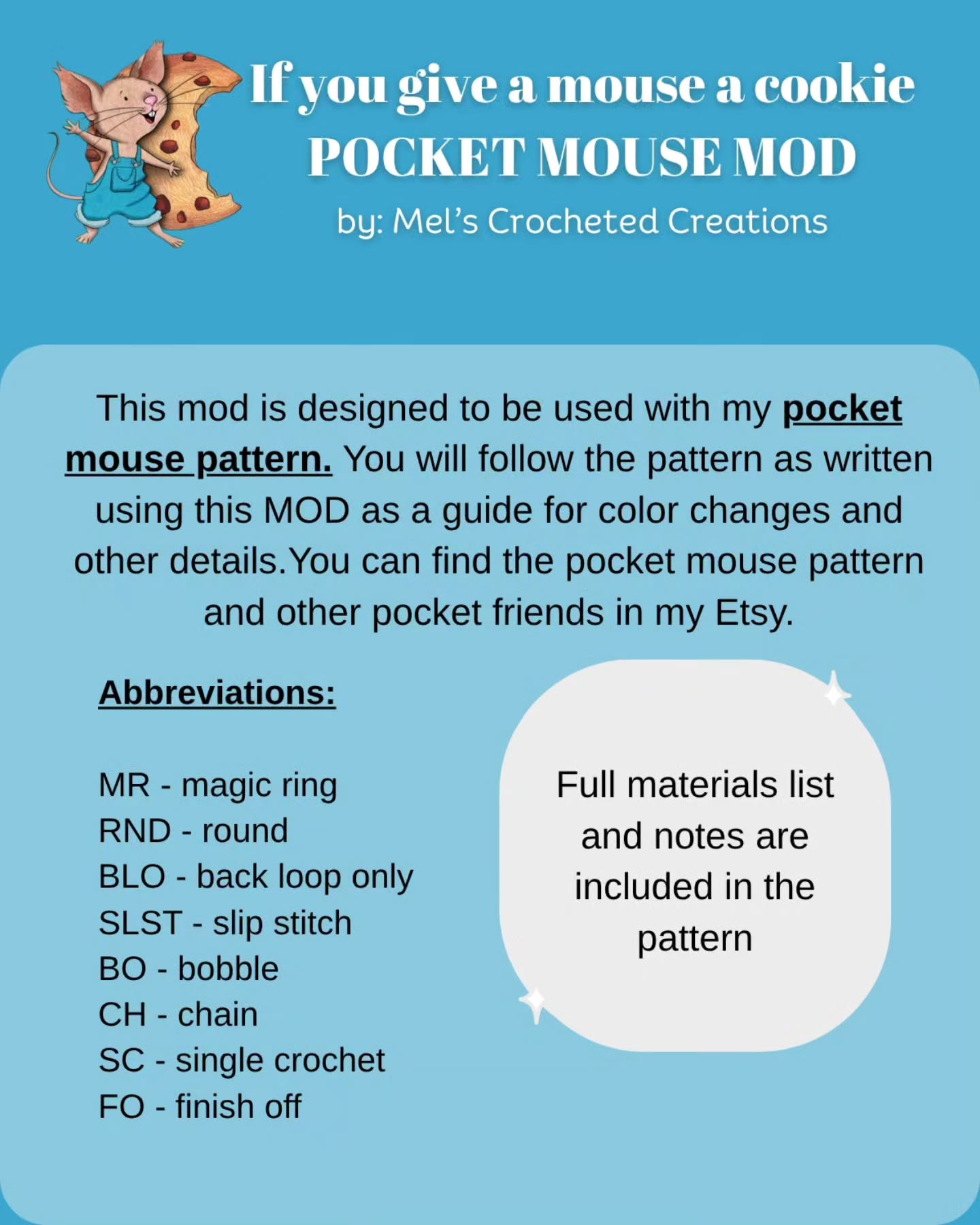Crochet Your Own Pocket Mouse with Cookie Amigurumi Pattern