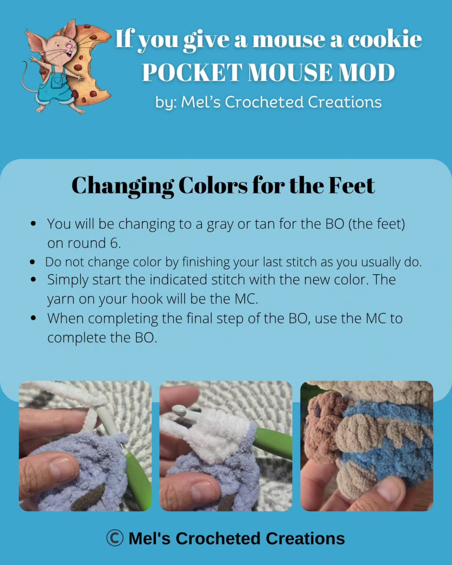 Crochet Your Own Pocket Mouse with Cookie Amigurumi Pattern