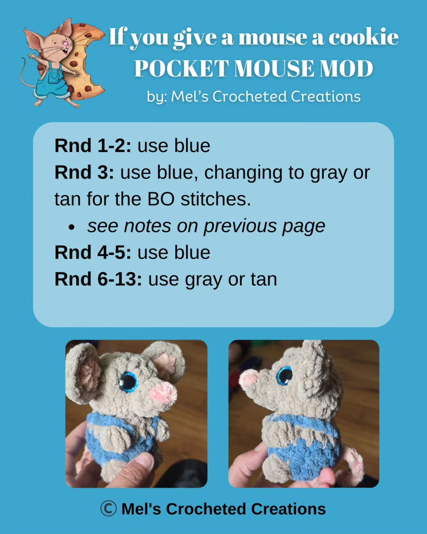 Crochet Your Own Pocket Mouse with Cookie Amigurumi Pattern