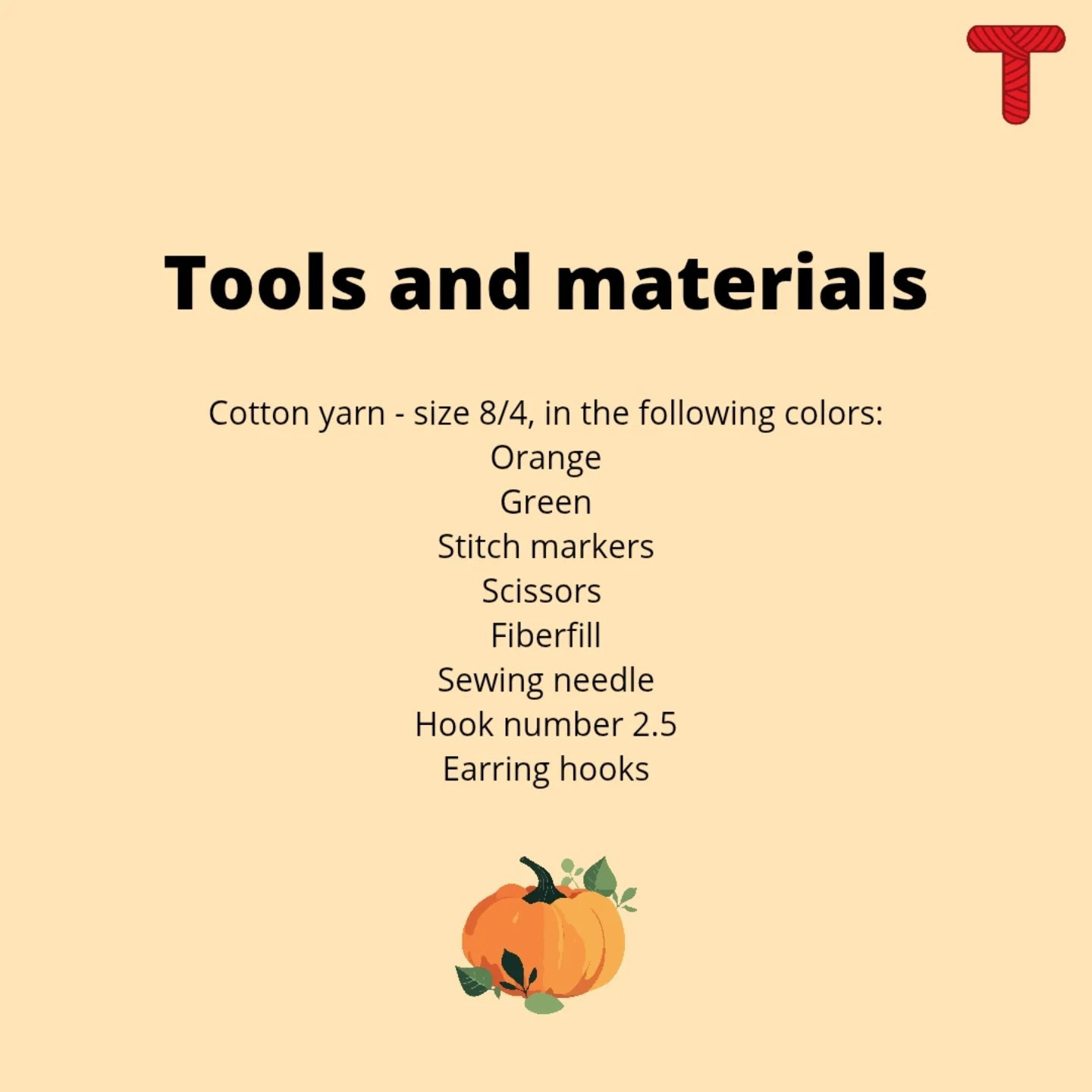 Crochet Your Own Pumpkin Earrings - Free Pattern