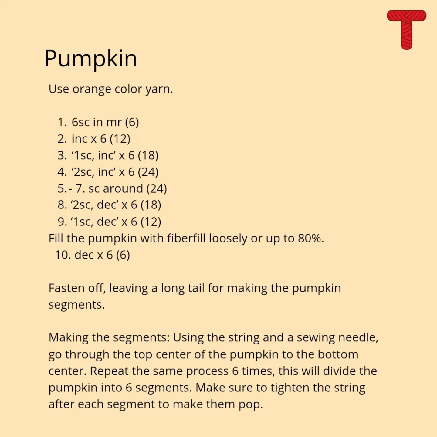 Crochet Your Own Pumpkin Earrings - Free Pattern