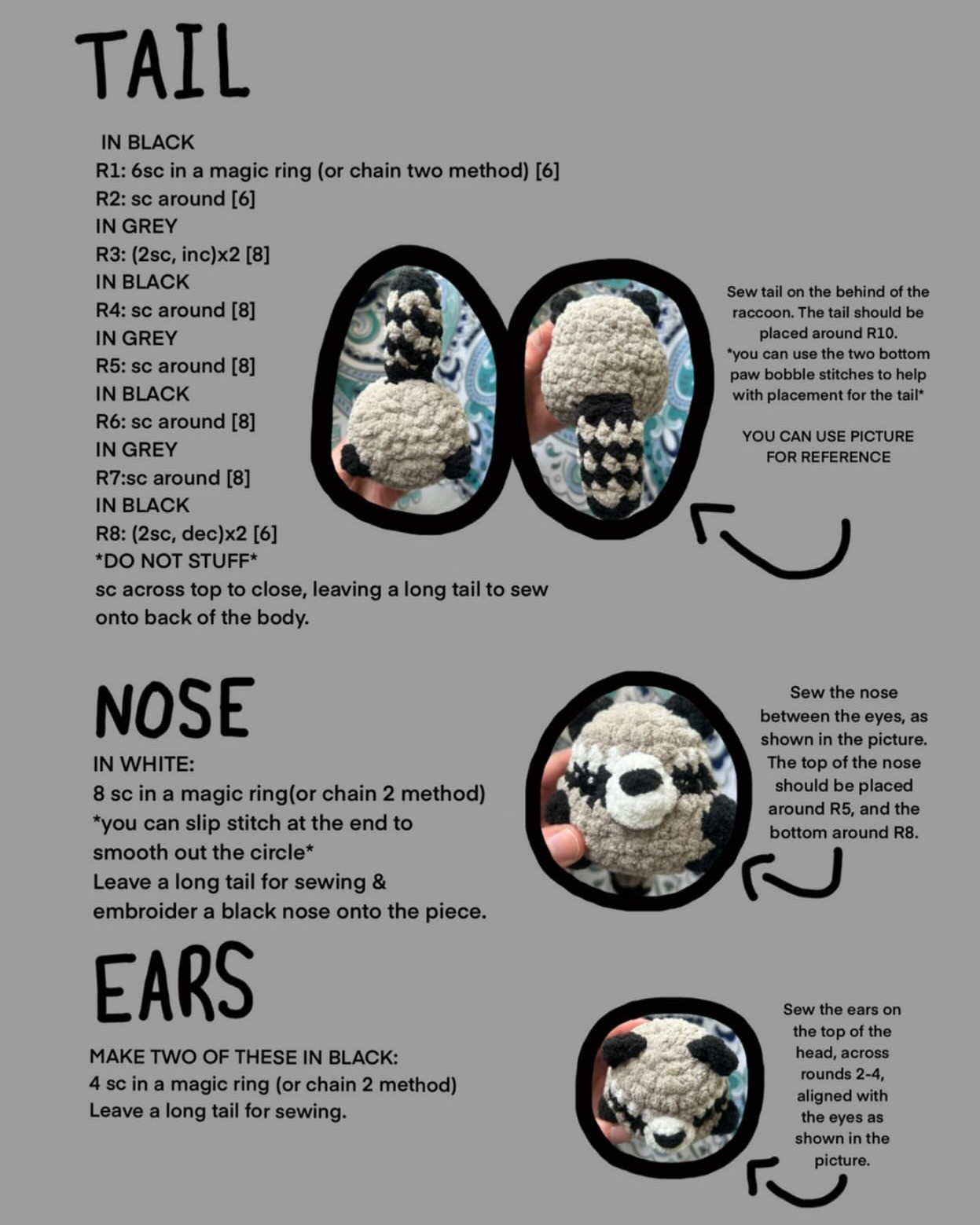 Crochet Your Own Rocky the Raccoon with This Free Pattern