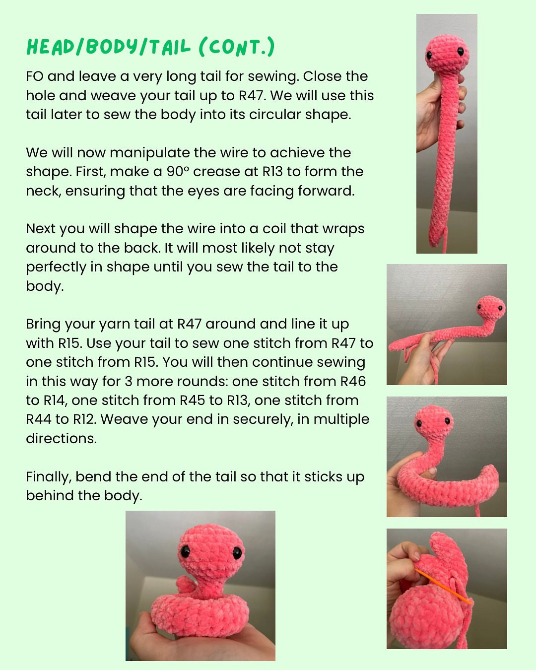 Crochet Your Own Sasha the Snake with Free Pattern