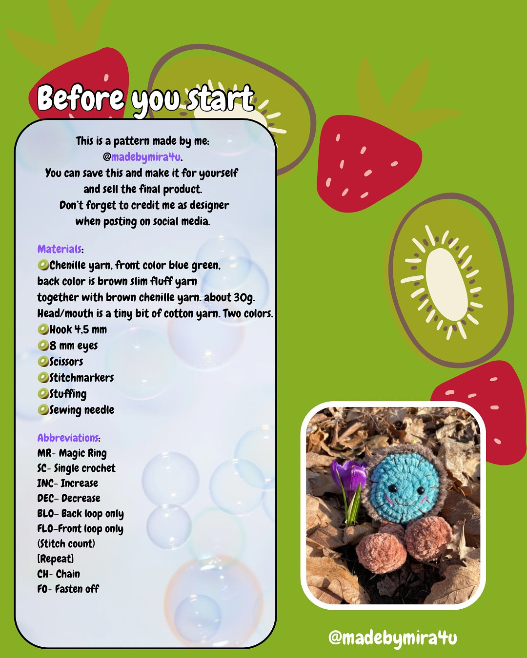 Crochet Your Own Silly Kiwi: Free Pattern Guide