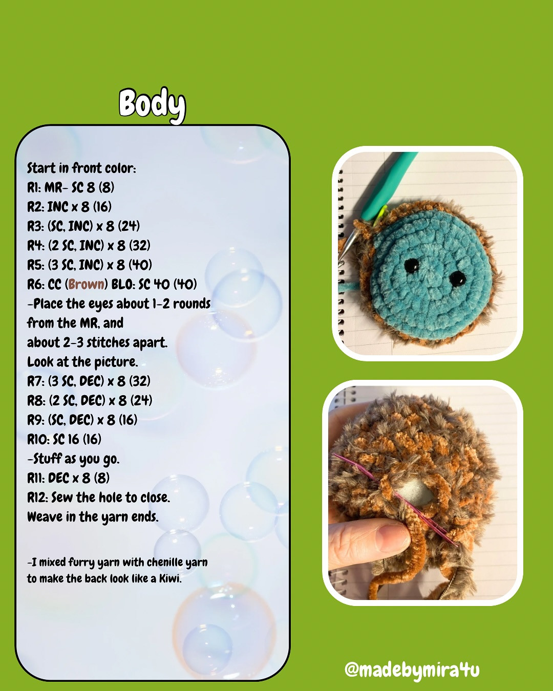 Crochet Your Own Silly Kiwi: Free Pattern Guide